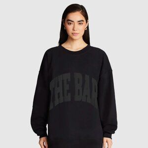 The Bar Varsity Sweatshirt - Black